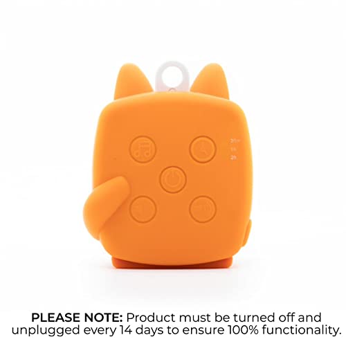 Yogasleep Pocket Baby Soother Fox, White Noise Machine, 6 Soothing Sounds & Timer For Better Sleep, Includes Brown Noise & Lulla